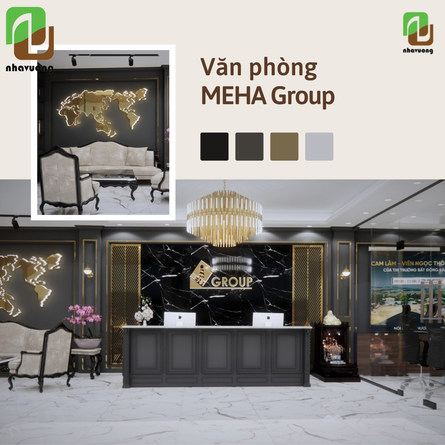 Thiết kế nội thất văn phòng Meha Group