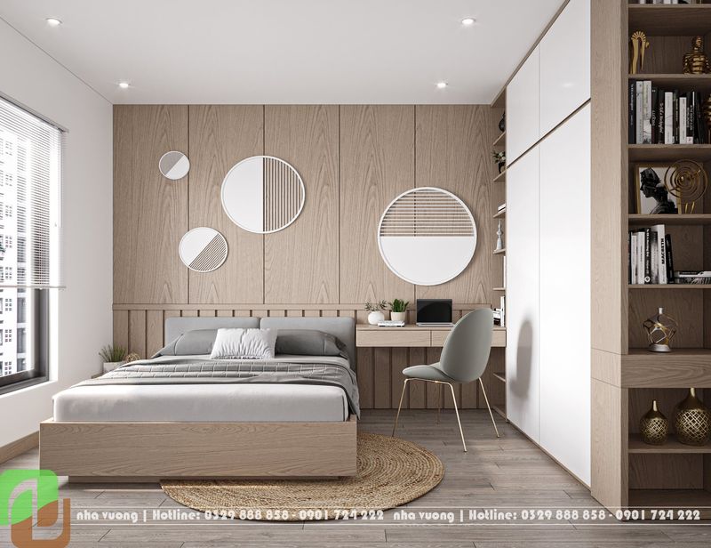 Thiết kế nội thất chung cư Times City - phòng ngủ